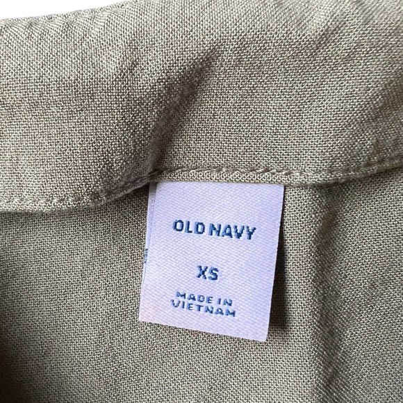 Old Navy Cami Rayon Button Top XS Sage Green Tank Women’s Blouse Extra Small - Picture 5 of 10